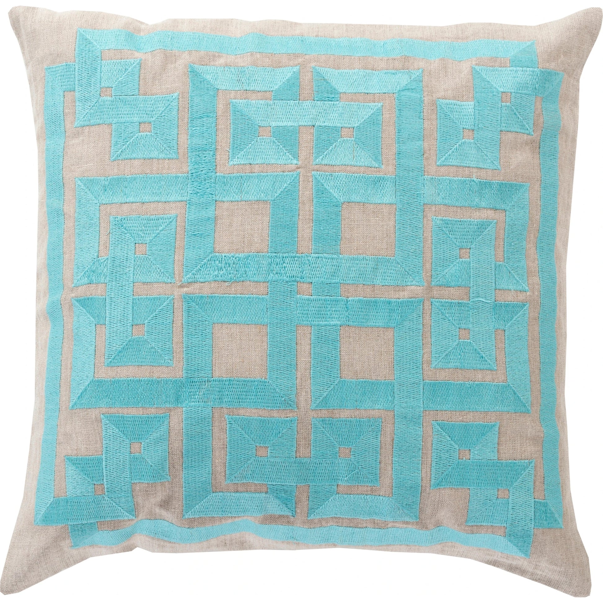 Grammercy Pillow by Surya. Made from linen in a cottage & farmhouse style.