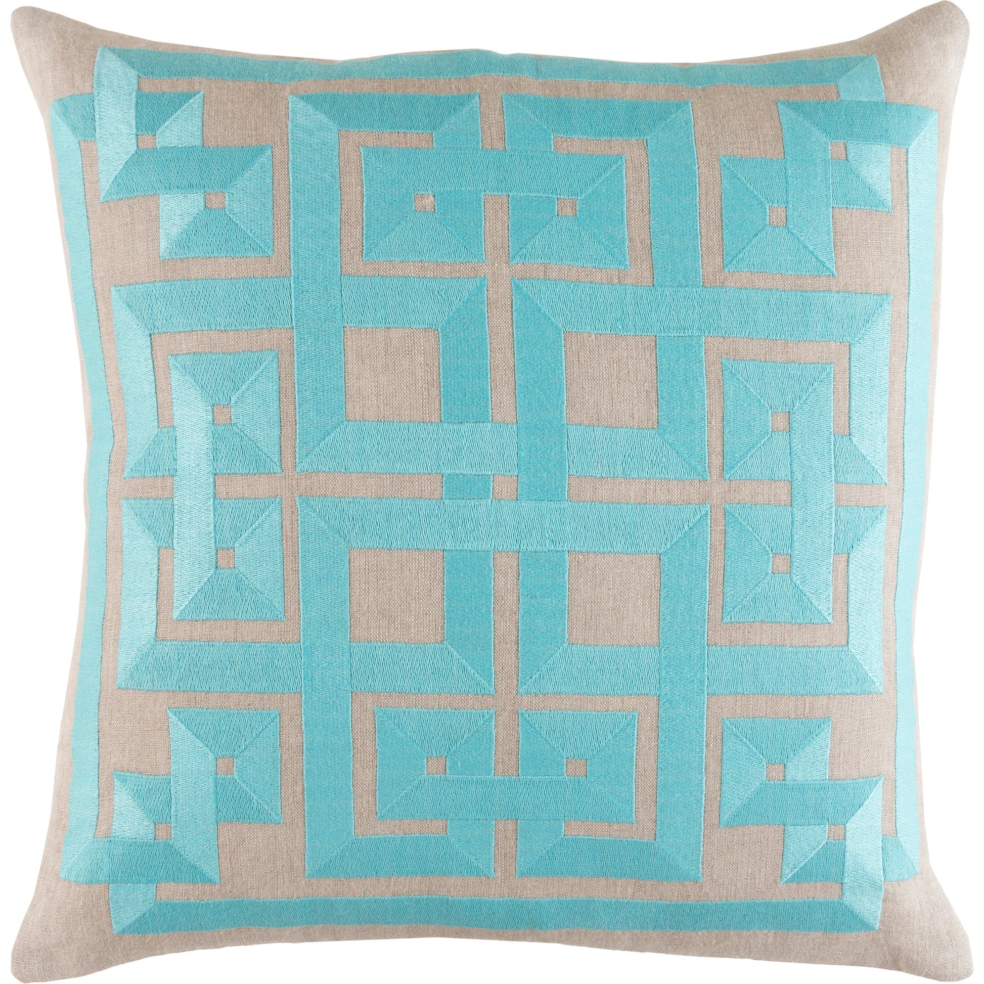 Grammercy Pillow by Surya. Made from linen in a cottage & farmhouse style.