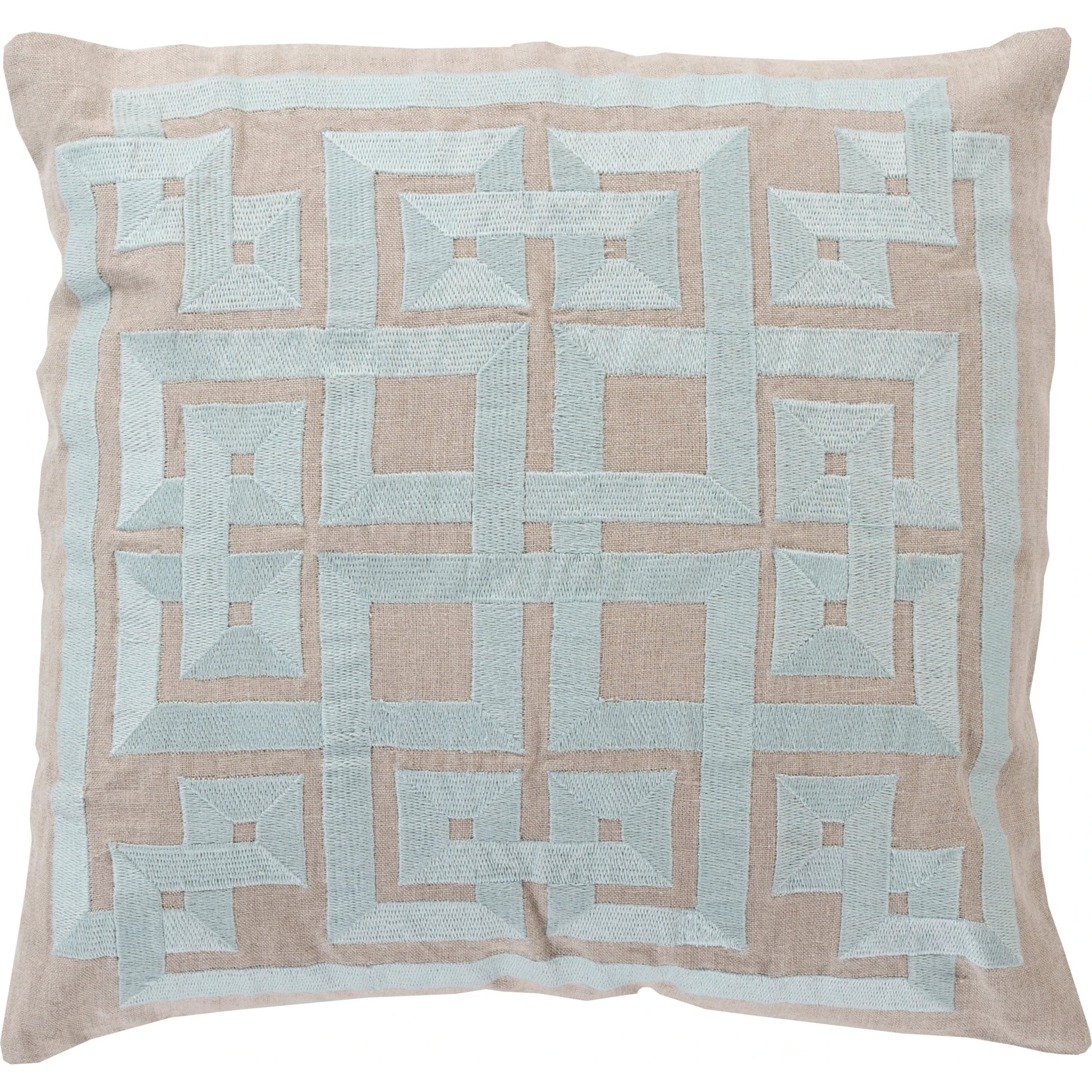 Grammercy Pillow by Surya. Made from linen in a cottage & farmhouse style.