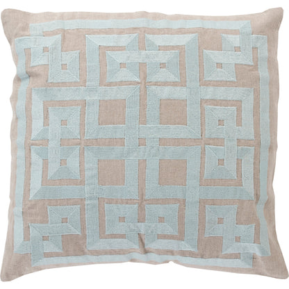 Grammercy Pillow by Surya. Made from linen in a cottage & farmhouse style.