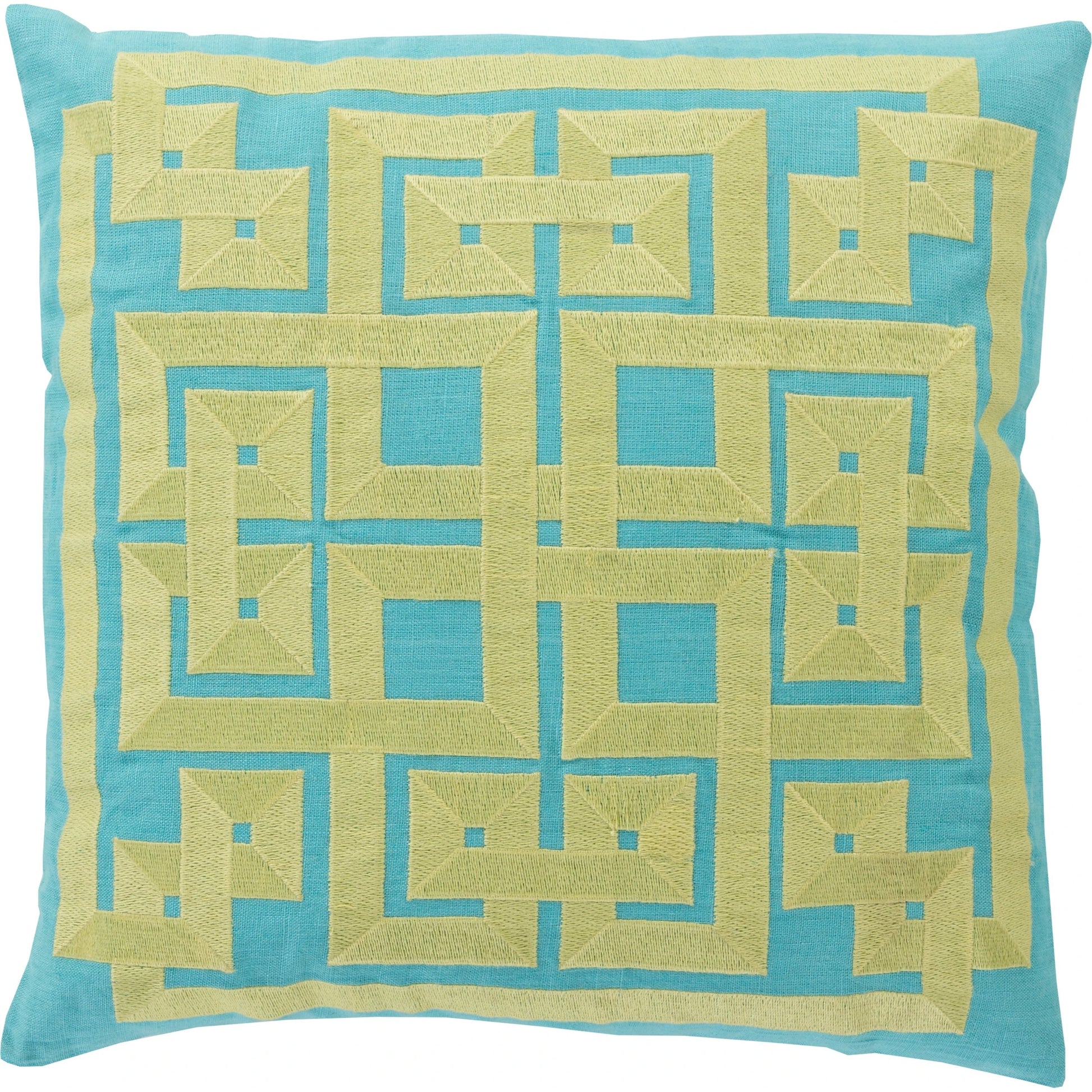 Grammercy Pillow by Surya. Made from linen in a cottage & farmhouse style.