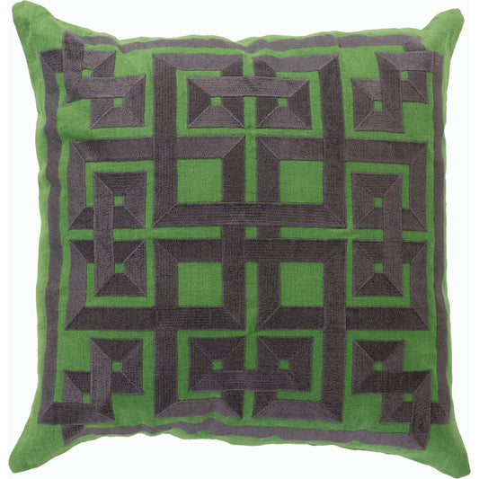 Grammercy Pillow by Surya. Made from linen in a cottage & farmhouse style.