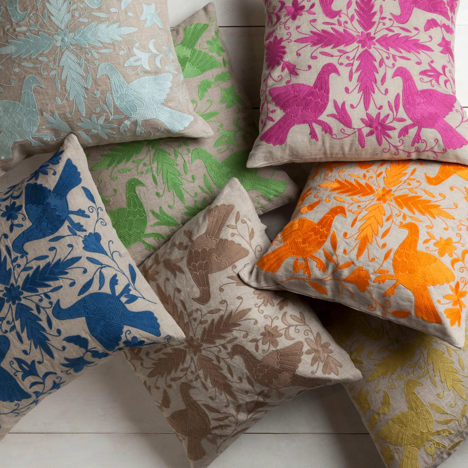 Otomi Pillow - 33585 by Surya. Made from unique in a traditional style.