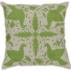 Lime, Light Gray / Down Feather / 22" x 22"