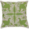 Lime, Light Gray / Down Feather / 22" x 22"