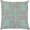 Mint, Light Gray / Down Feather / 18" x 18"
