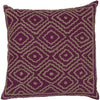 Magenta, Taupe / Down Feather / 18" x 18"