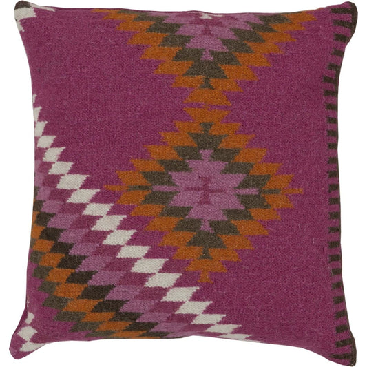 Kilim Pillow - 33723 by Surya. Made from 100% wool in a rustic style.