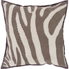 Light Gray, Chocolate, Mauve, Gray, Taupe / Down Feather / 20" x 20"