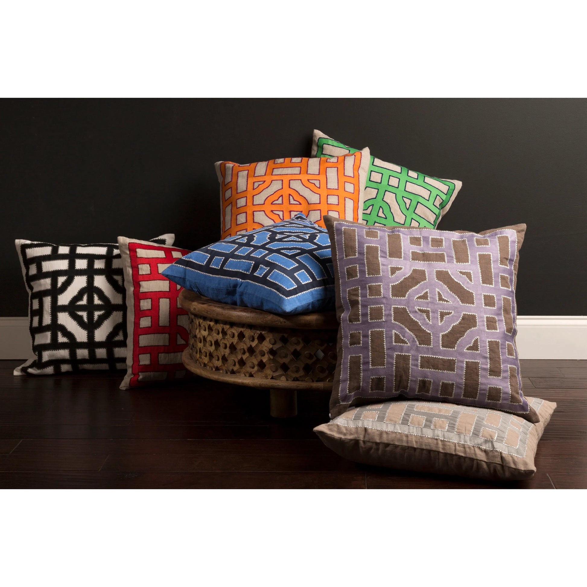 Chinese Gate Pillow - 33745 by Surya. Made from unique in a modern style.