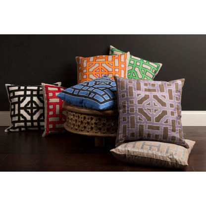 Chinese Gate Pillow - 33745 by Surya. Made from unique in a modern style.