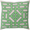 Light Gray, Emerald, Kelly Green, Navy / Down Feather / 18" x 18"