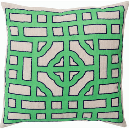 Chinese Gate Pillow - 33745 by Surya. Made from unique in a modern style.