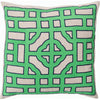 Navy, Light Gray, Green / 18" x 18"