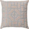 Light Brown, Gray, Metallic Silver / 18" x 18"