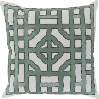Chinese Gate Pillow - 33745 by Surya. Made from unique in a modern style.