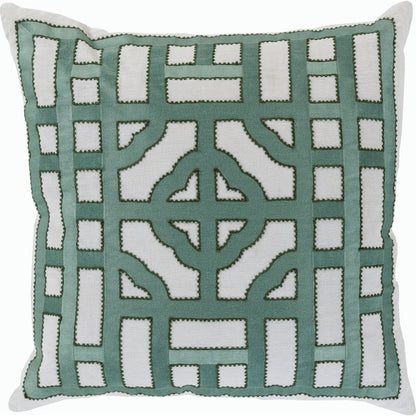 Chinese Gate Pillow - 33745 by Surya. Made from unique in a modern style.