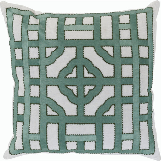Chinese Gate Pillow - 33745 by Surya. Made from unique in a modern style.