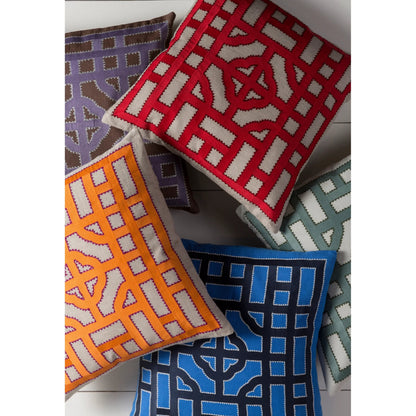 Chinese Gate Pillow - 33745 by Surya. Made from unique in a modern style.