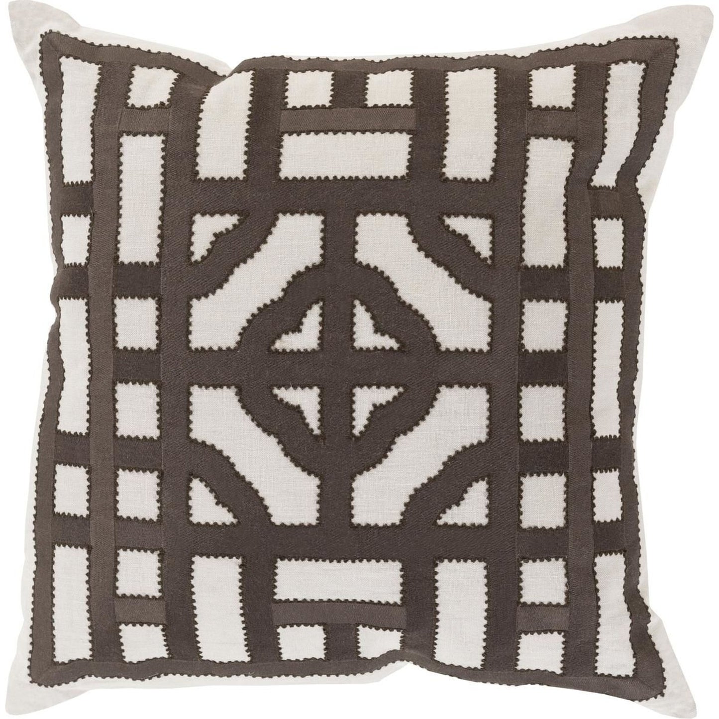 009 O-SURYA-LD053-1818D,O-SURYA-LD053-1818P | Primary Silo | Chinese Gate Pillow - 33745 by Surya. Made from unique in a modern style.