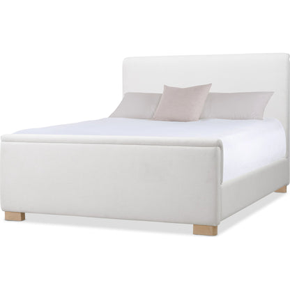 Banyon Bay Queen Upholstered Bed by Hooker Furniture in beige. Made from 100% polyester in a transitional style.