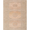 Pale Blue, Medium Gray, Ivory, Off-White, Brown / 2'7" x 7'3"
