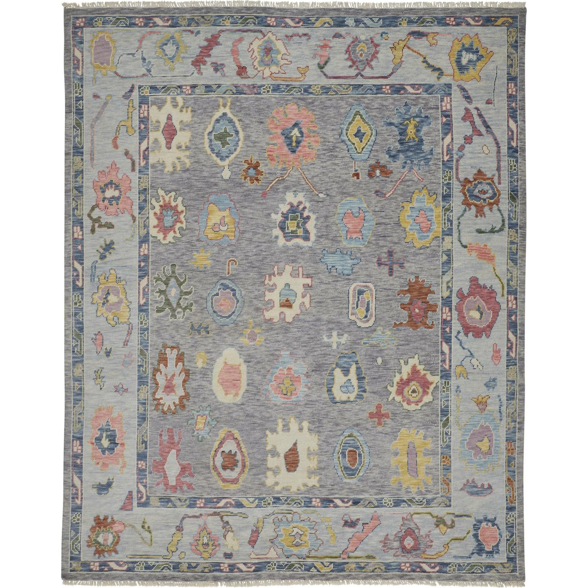 Karina Traditional Persian Rug - 6792F by Feizy in blue, gray, red. Made from wool in a unique style.