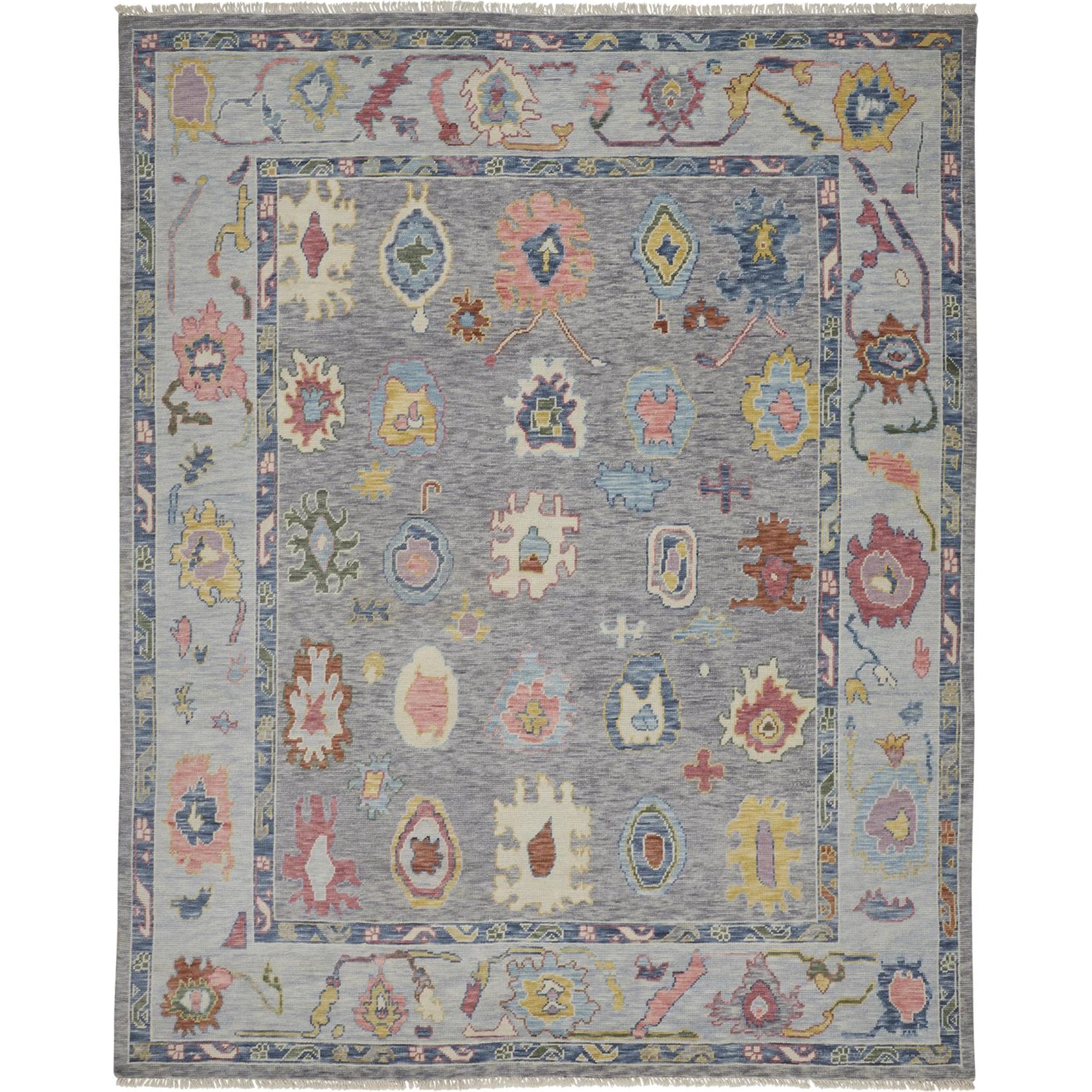 Karina Traditional Persian Rug - 6792F by Feizy in blue, gray, red. Made from wool in a unique style.