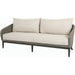 Marbella Outdoor Sofa by Sunset West in graphite. Made from olefin rope in a modern style.
