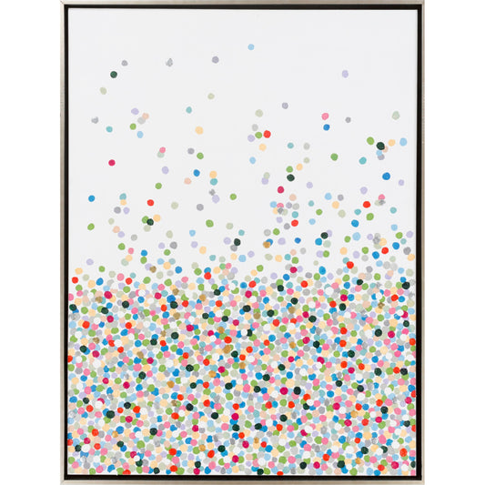Confetti - 16689 by Surya in white and paintedhand painted. Made from polystyrene in a modern style.