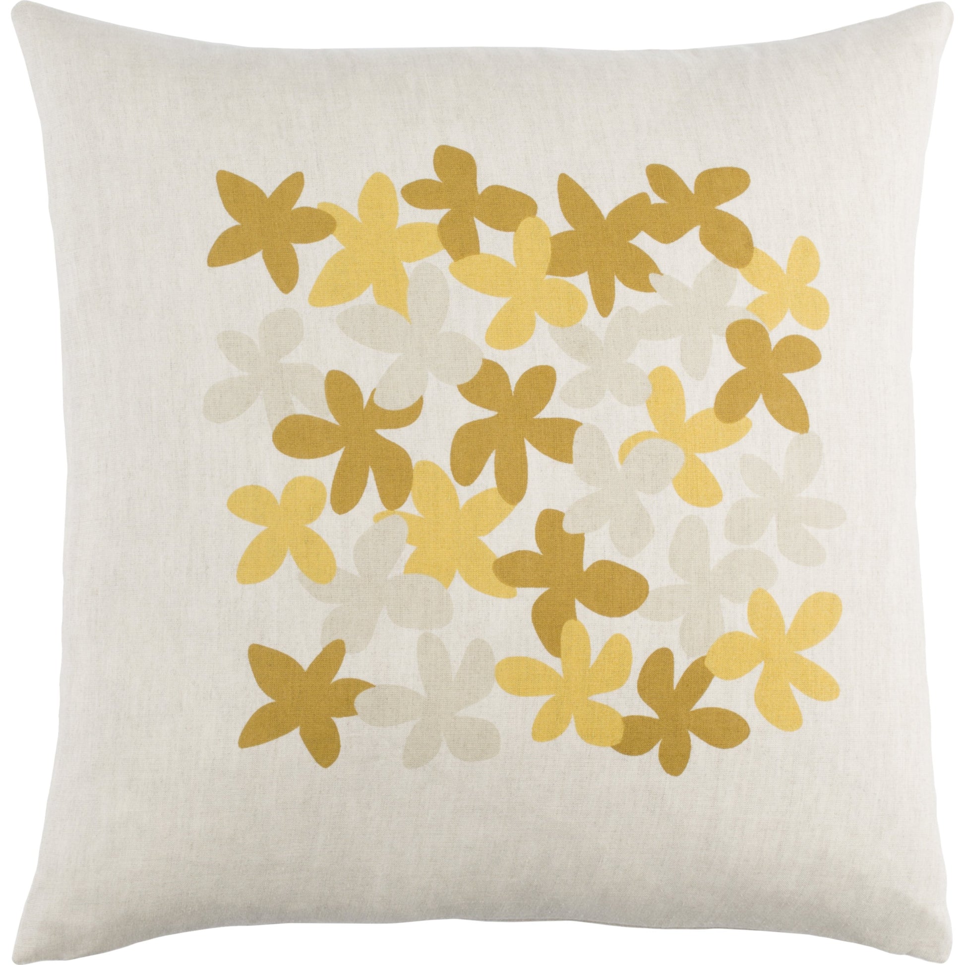 Little Flower Pillow - 30341 by Surya. Made from 55% linen, 45% cotton in a modern style.