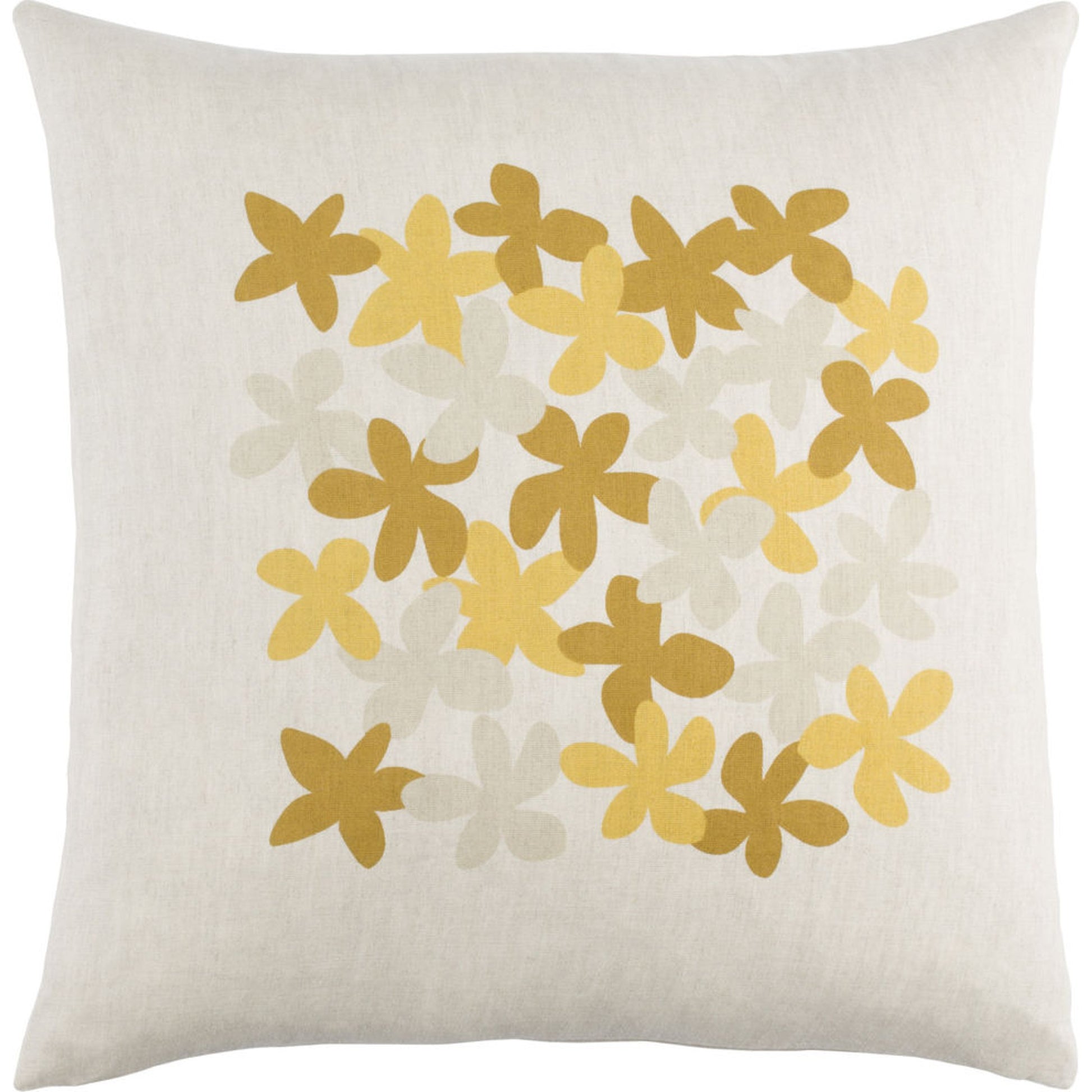 Little Flower Pillow - 30341 by Surya. Made from 55% linen, 45% cotton in a modern style.