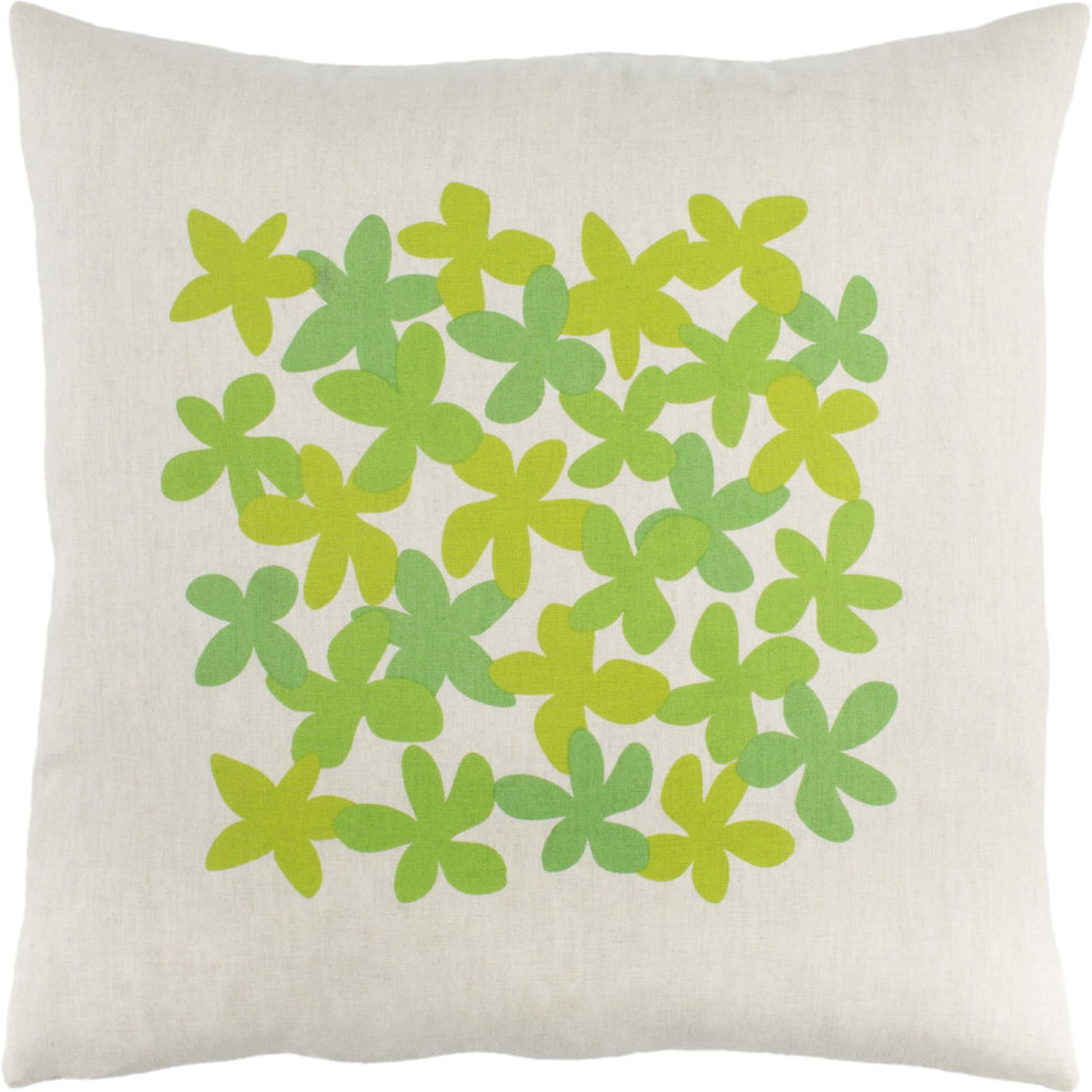 Little Flower Pillow - 30341 by Surya. Made from 55% linen, 45% cotton in a modern style.