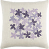 Lavender, Bright Purple, Violet, Beige / Down Feather / 20" x 20"
