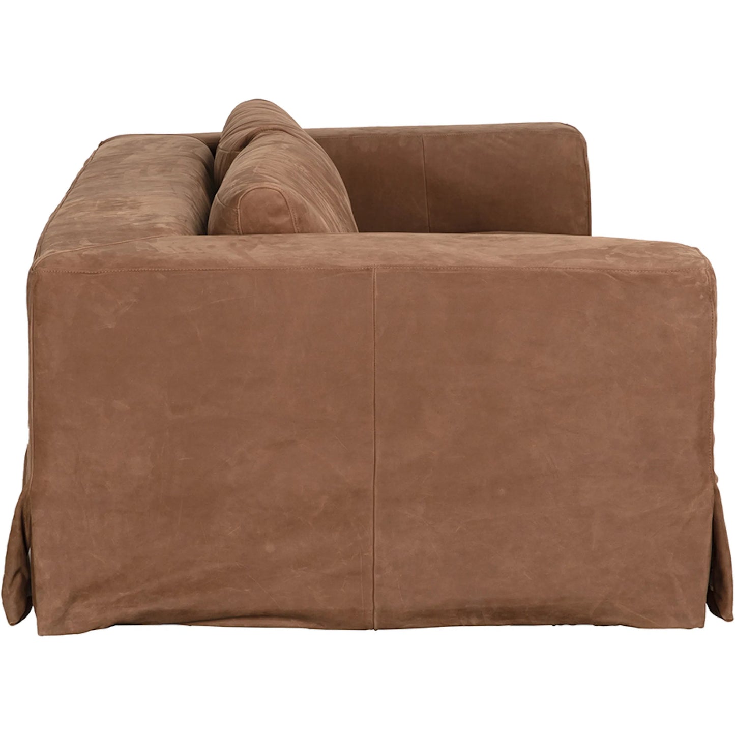 005 SI-2440901 | Additional Silo | Plato Sofa by Noir in orris brown. Made from leather in a traditional style.