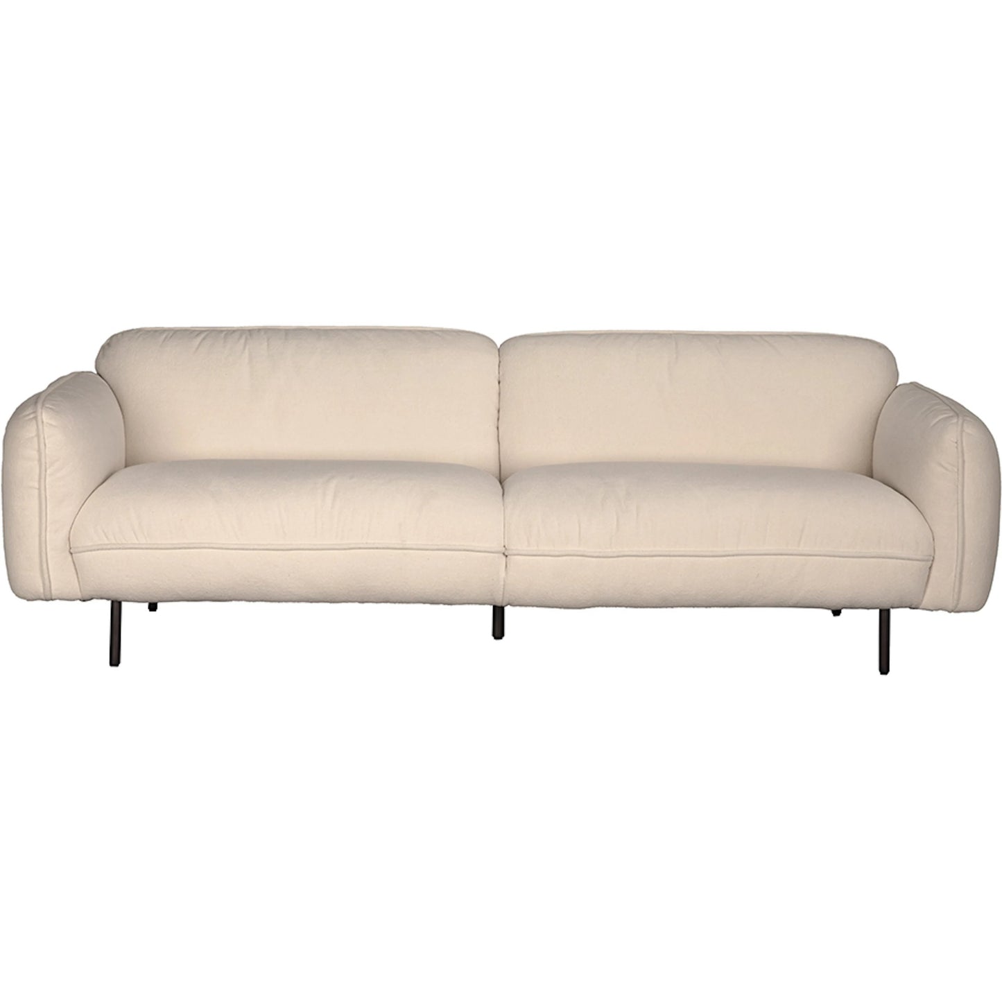 001 SI-2440890 | Primary Silo | Franklin Sofa by Noir in off white. Made from iron grey powder coat, performance chenille fabric in a traditional style.