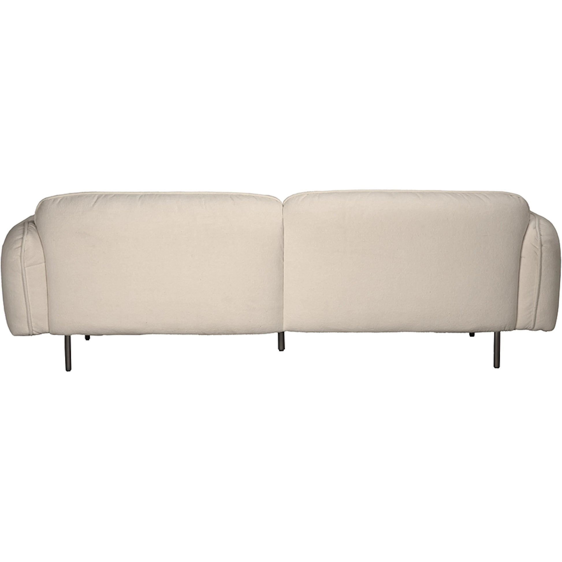 Franklin Sofa by Noir in off white. Made from iron grey powder coat, performance chenille fabric in a traditional style.