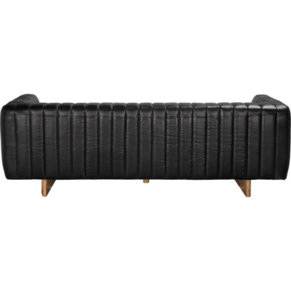 Khann Sofa by Noir. Made from leather, wood in a traditional style.
