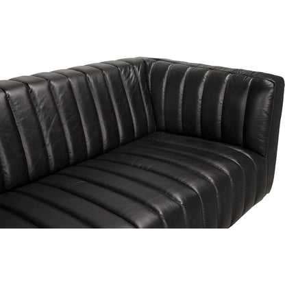 Khann Sofa by Noir. Made from leather, wood in a traditional style.