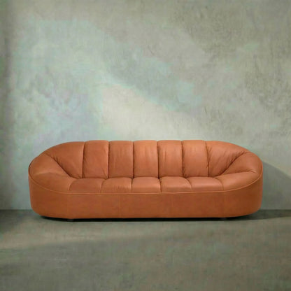 Amadeus Sofa by Noir in roman red leather. Made from unique in a traditional style.
