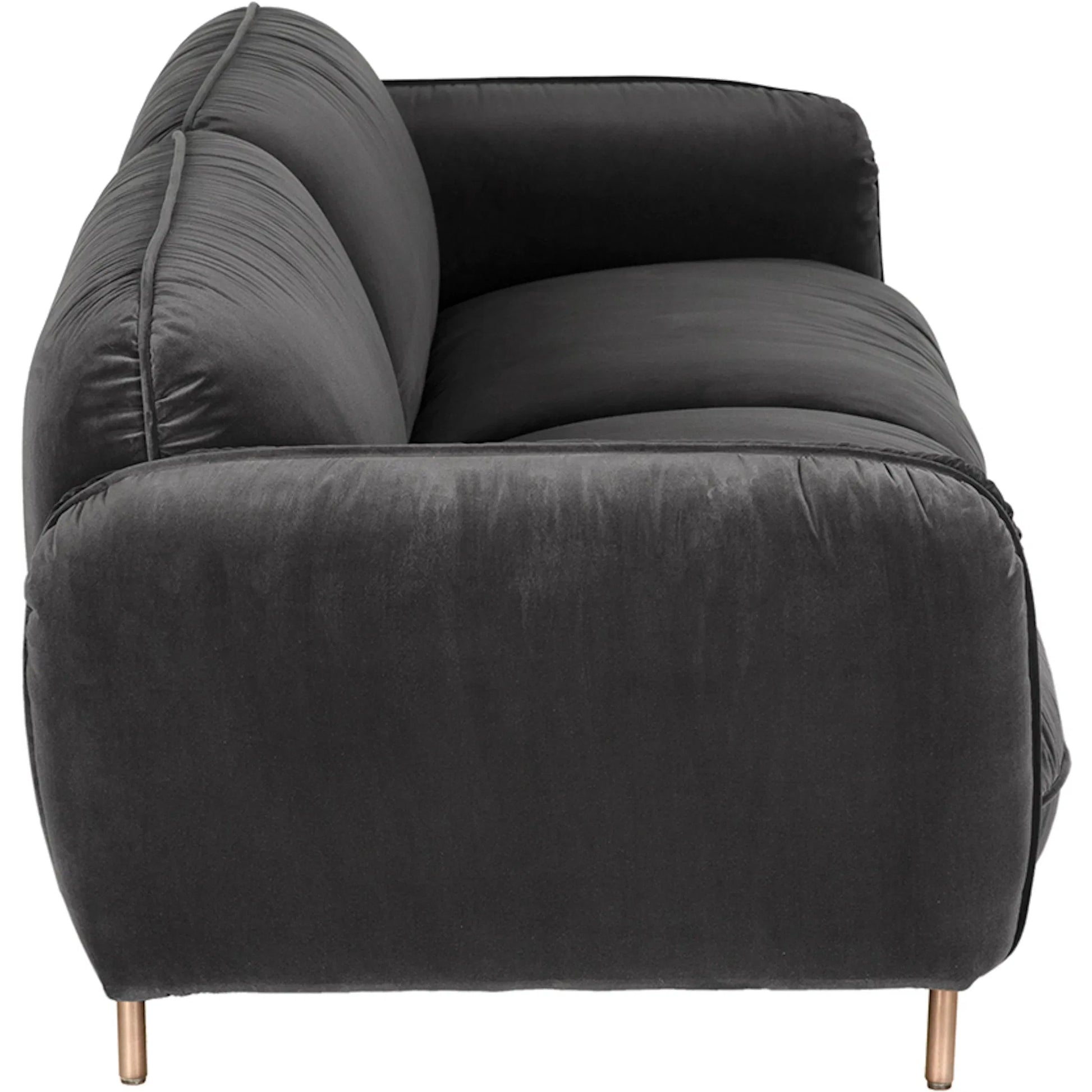 Franklin Sofa by Noir in off white. Made from iron grey powder coat, performance chenille fabric in a traditional style.