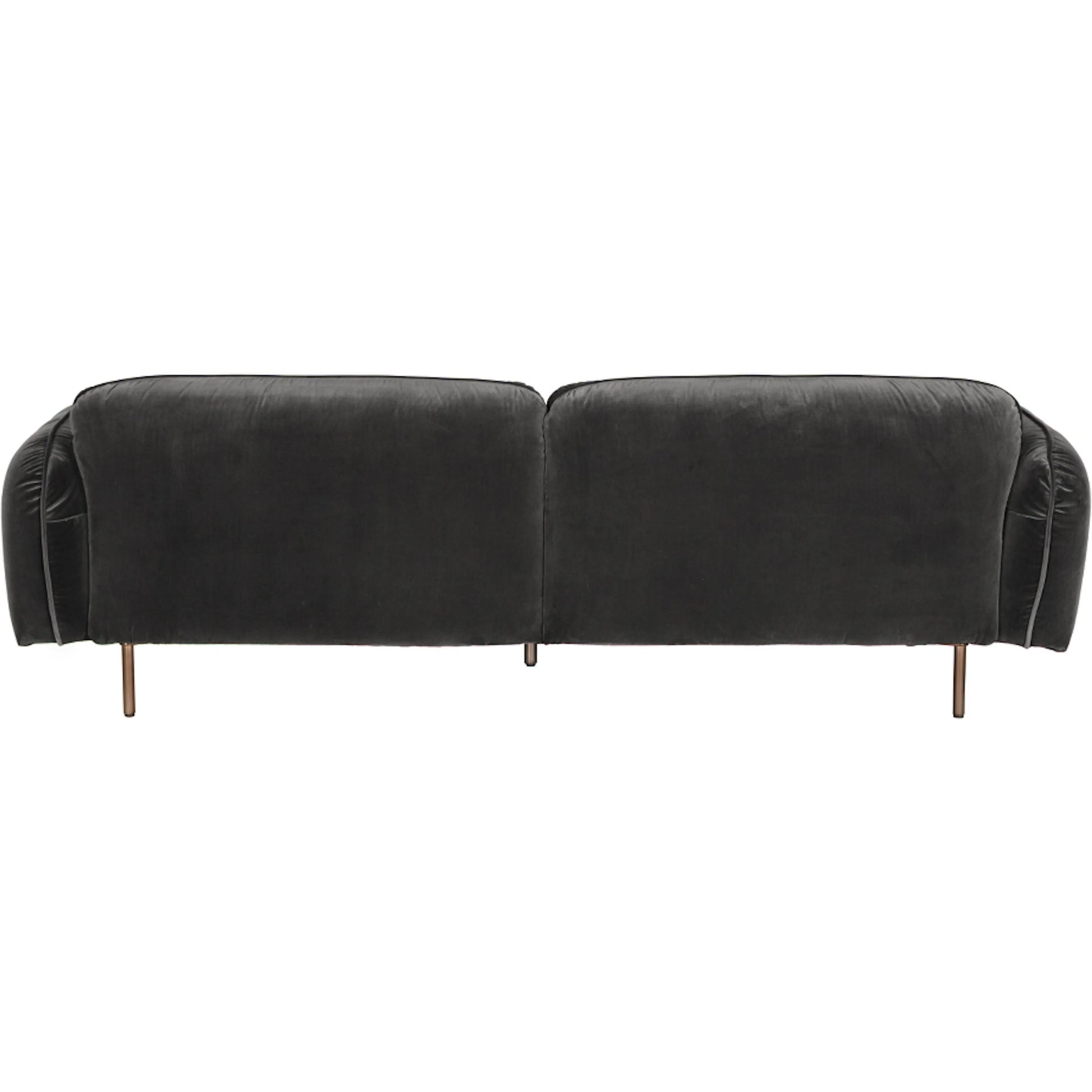 Franklin Sofa by Noir in off white. Made from iron grey powder coat, performance chenille fabric in a traditional style.