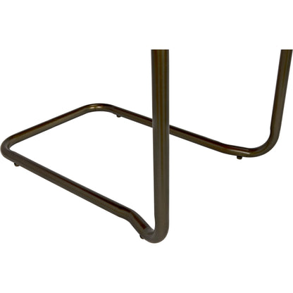 0037 Dining Chair by Noir in metal, leather. Made from metal, leather in a transitional style.