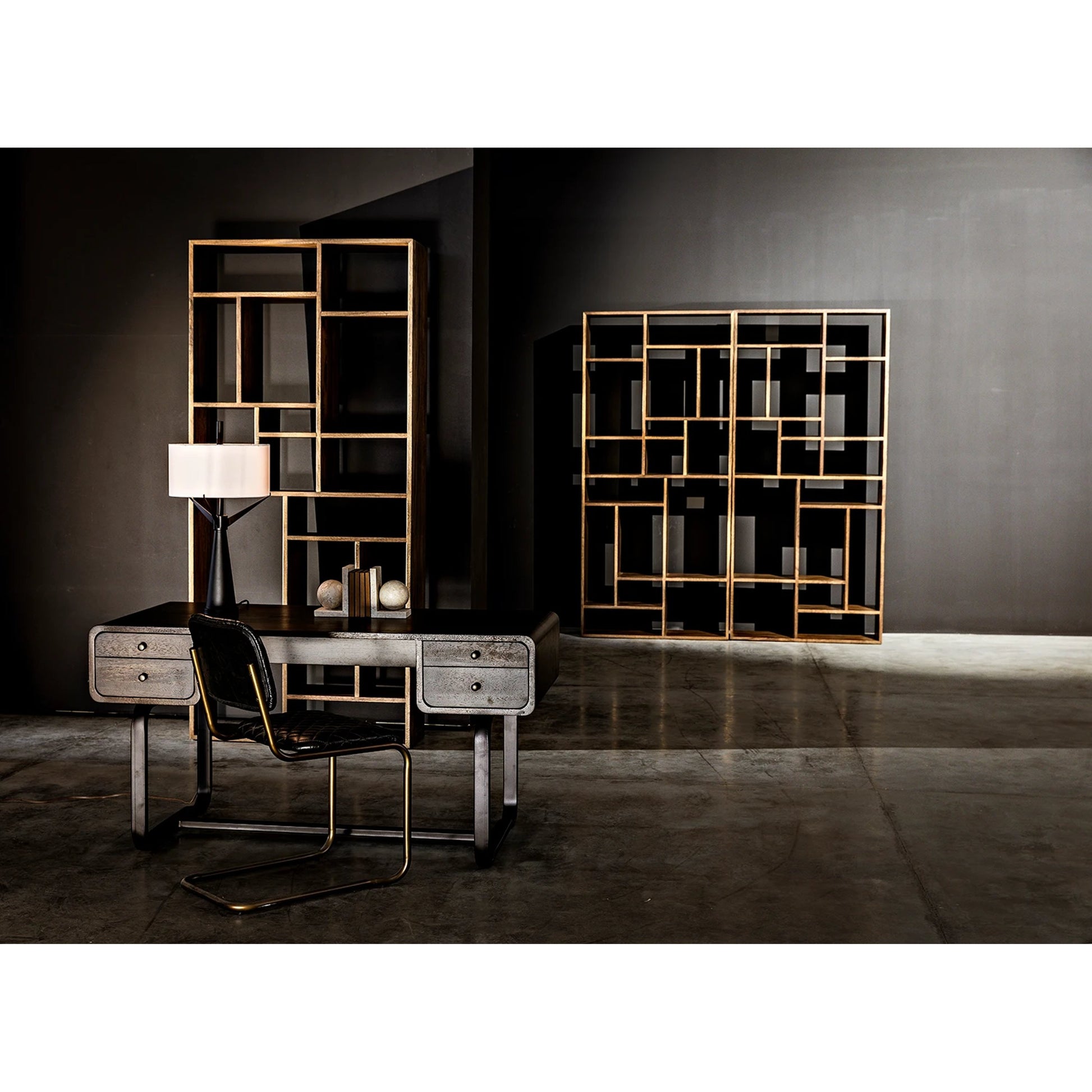 0037 Dining Chair by Noir in metal, leather. Made from metal, leather in a transitional style.