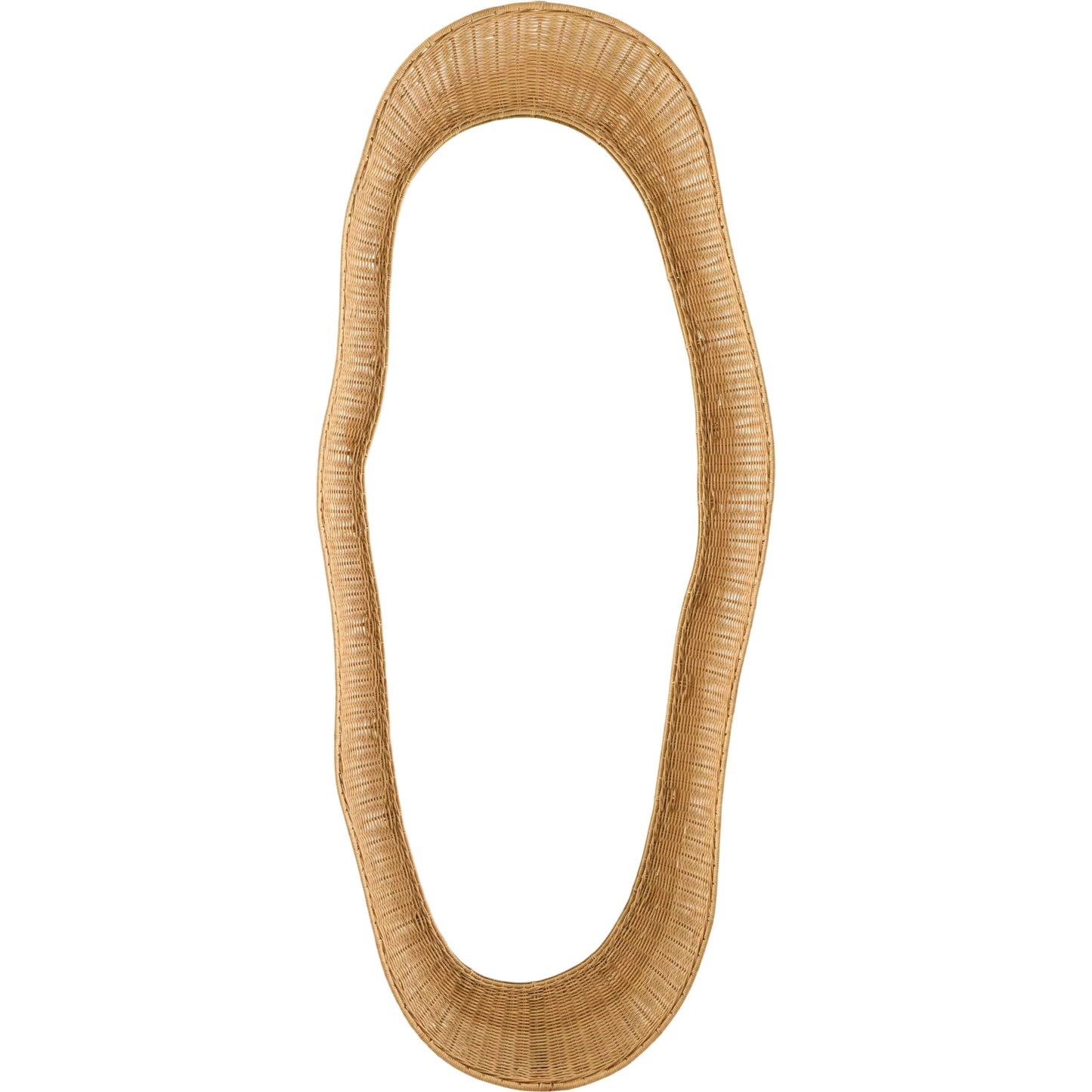 001 SI-2541169 | Primary Silo | Leadville Accent Mirror by Surya in natural and lacquered. Made from rattan in a unique style.