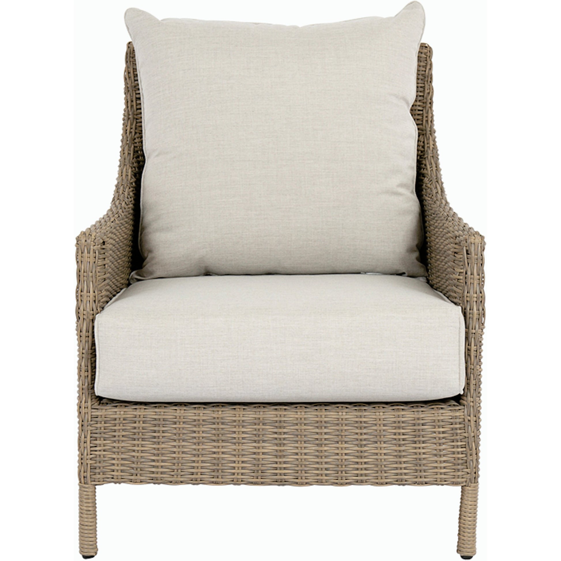 Ibiza Outdoor Club Chair by Sunset West in carbon. Made from resin wicker in a modern style.