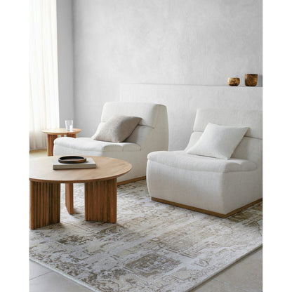 Lille LEL-2300 Rug by Surya in ivory, sandstone, taupe, cream. Made from face: 100% viscose, warp: 100% cotton in a unique style.
