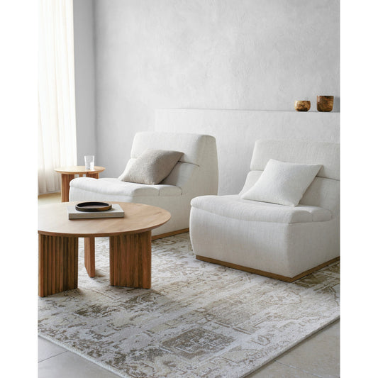 Lille Rug - 516366 by Surya in light silver, ash, off-white, slate grey taupe, pearl. Made from face: 100% viscose, warp: 100% cotton in a unique style.