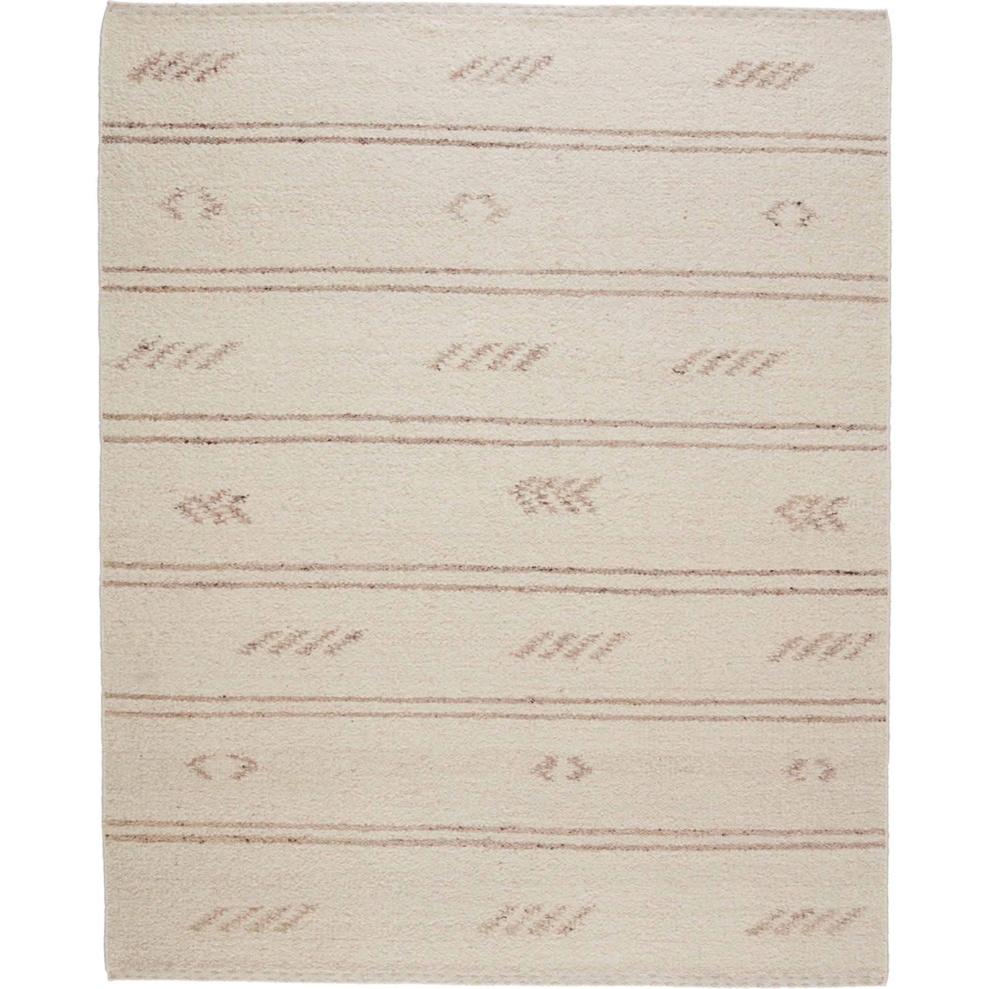 Leona LEO02 Rug by Jaipur Living in cream, light brown. Made from 100% wool in a unique style.