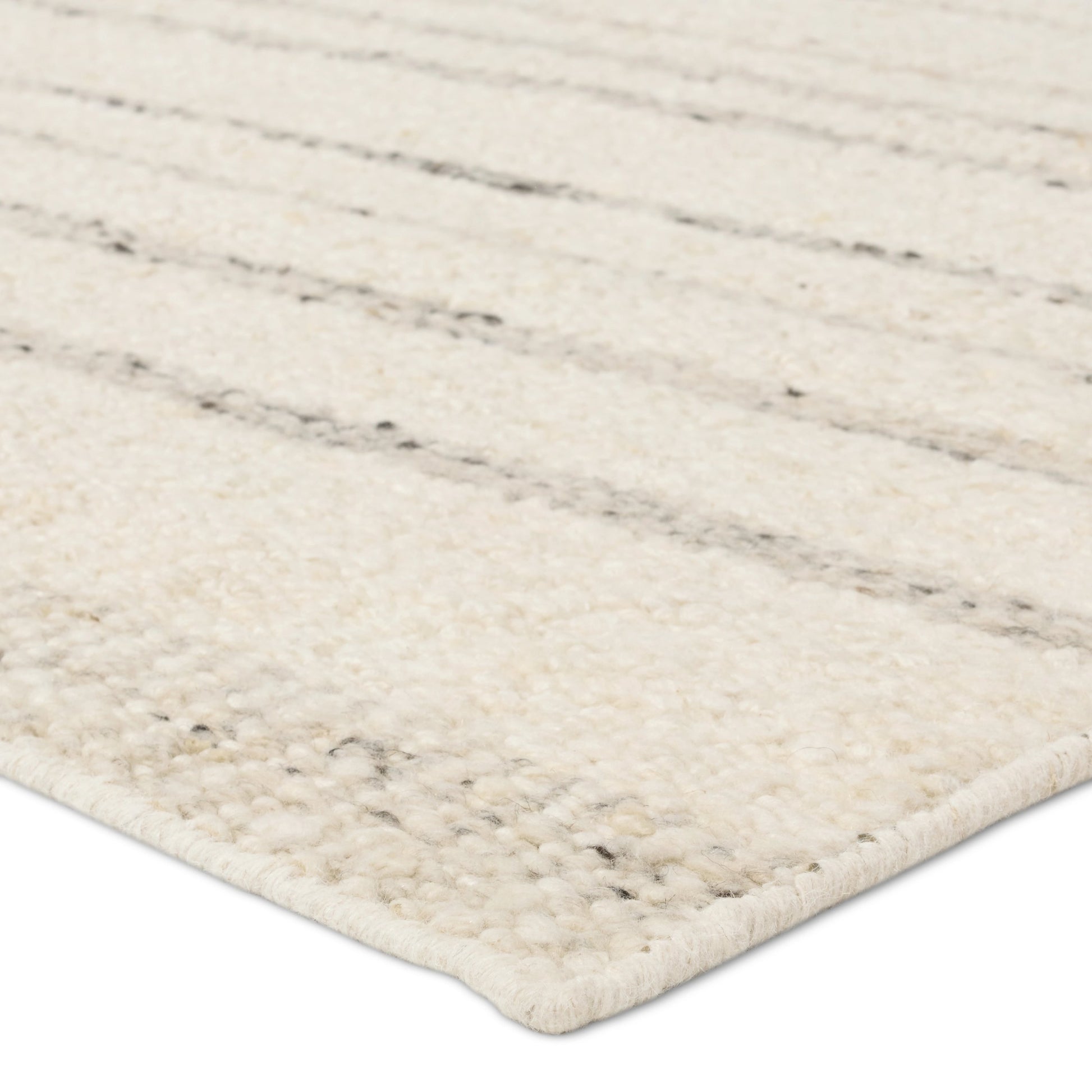Leona Rya Rug by Jaipur Living in cream, grey. Made from 100% wool in a unique style.